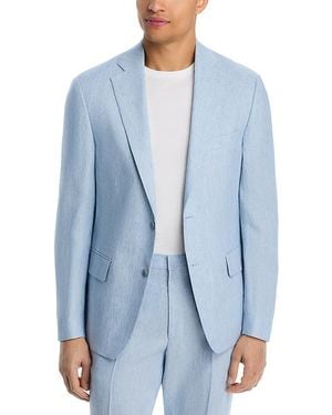 Vince Delave Linen Slim Fit Suit Jacket - Blue