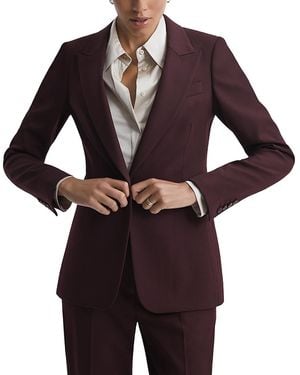 Reiss Jade Single Breasted Blazer - Purple
