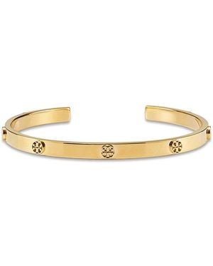 Tory Burch Miller Icon Stud Thin Cuff Bracelet - Metallic