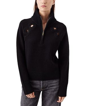 Tresser Monfor Braided Opening Thick Sweater - Black