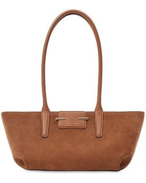 Rag & Bone Realm Suede Satchel - White