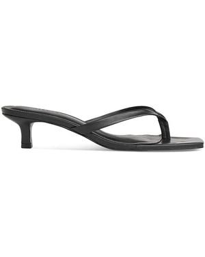 Whistles Thong Kitten Heel Sandals - Black