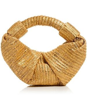 Simon Miller Metallic Woven Top Handle Bag