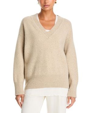 Rohe Wool-Blend Classic Mouline Sweater - Natural