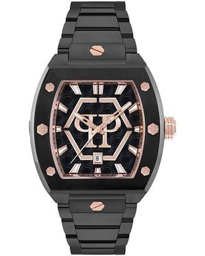 Philipp Plein Watches Hexagon Phantom 44 Mm - Black