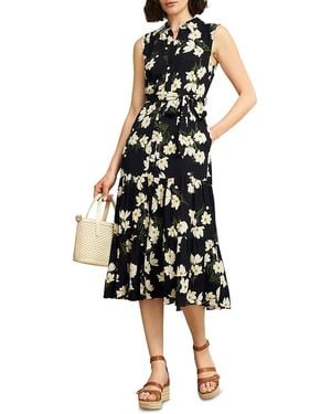 Hobbs Thea Floral Print Dress - Black