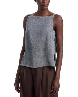 Theory Denim Apron Top - Blue