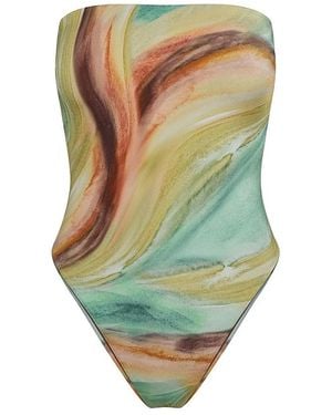Vitamin A Classic Bandeau One Piece - Green