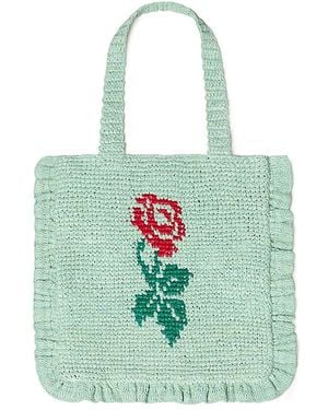 Loeffler Randall Ruffle Tote - Green