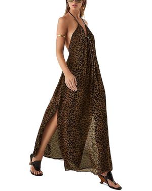 ViX Vix + Rosie Huntington-Whiteley Tammy Long Dress Cover Up - Brown