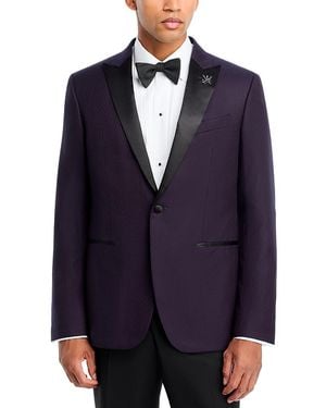John Varvatos Micro Jacquard Peak Dinner Jacket - Blue
