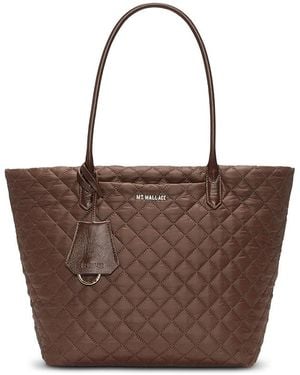 MZ Wallace Daily Medium Quilted Tote Bag - Brown