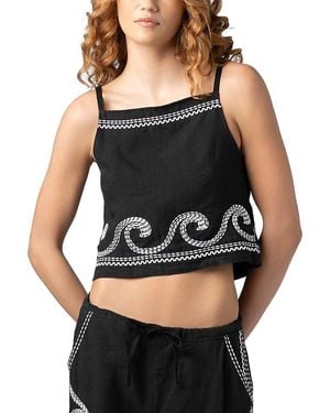 Blank NYC Linen Top - Black