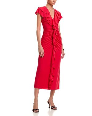 Cinq À Sept Tallis Ruffled Dress - Red