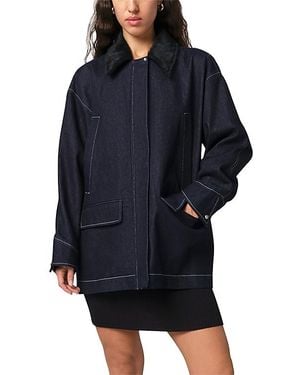 Apparis Clive Raw Denim Workwear Jacket - Blue