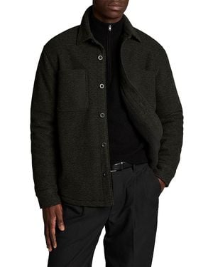 Vince Barron Herringbone Pocket Sherpa Jacket - Black