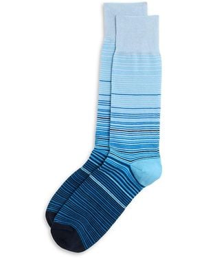 Paul Smith Marcel Stripe Crew Socks - Blue