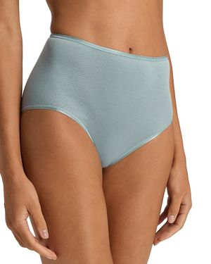 Hanro Cotton Seamless Full Briefs - Blue