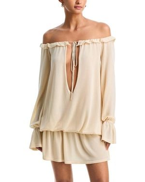 AYA MUSE Cryo Mini Dress - Natural