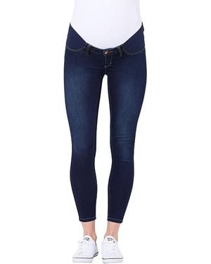 Ripe Maternity Isla Ankle Grazer Jegging - Blue