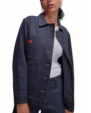 WILDFANG The Essential Denim Utility Jacket - Blue
