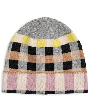 Echo Merino Wool Geo Jacquard Beanie - Black