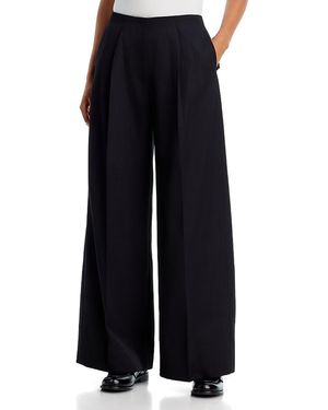 Simone Rocha Back Bow Wide Leg Pants - Blue