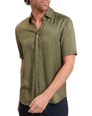 Ted Baker Regular Fit Geo Tile Shirt - Green