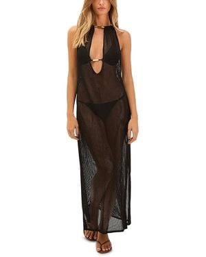 ViX Micah Knit Cover Up Dress - Black