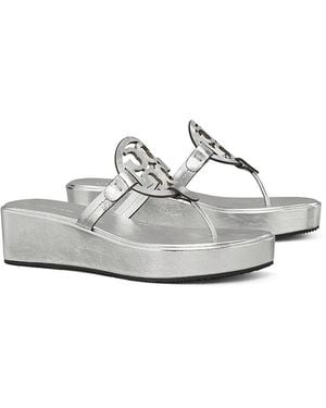 Tory Burch Miller Wedge Sandal - White