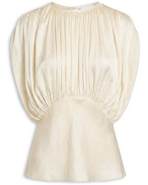 TOVE Peta Silk Top - Natural