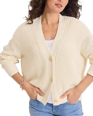 Tommy Bahama Zoe Shaker Stitch Cardigan - Natural