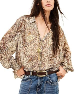 Ba&sh Cleo Printed Shirt - Brown