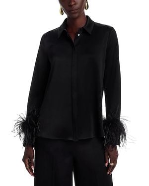 Emanuel Ungaro Luna Satin Back Crepe Blouse - Black