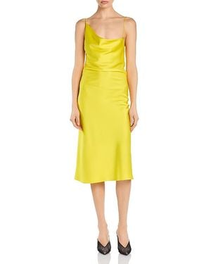 Stella McCartney Satin Slip Dress - Yellow