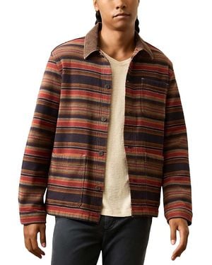 Faherty High Ridge Twill Studio Shirt Jacket - Brown