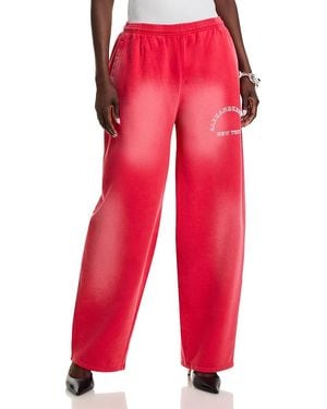 T By Alexander Wang Alexanderwang. T Graphic Sweatpants - Red