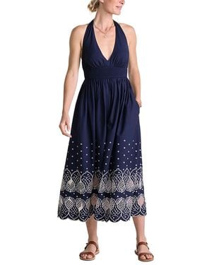 Vineyard Vines Sconset Eyelet Halter Dress - Blue