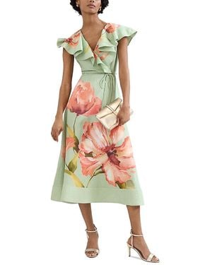 Phase Eight Petites Matilda Floral Midi Dress - Green