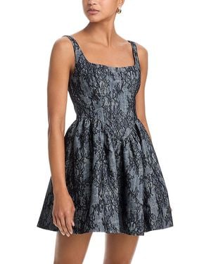 knee length dresses for ladies AQUA Rhinestone Trim Tweed Mini Dress MSRP $118  DGFOutlet