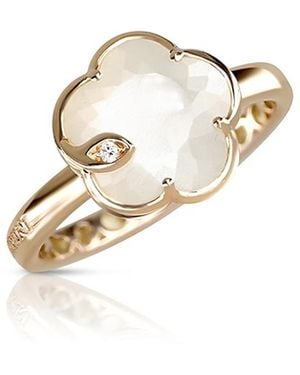 Pasquale Bruni 18K Petit Joli Pearl Of The Moon Gem & Diamond Ring - White