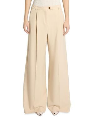 Marella Mlscarena Wide Leg Pants - Natural
