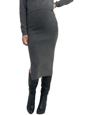 Ripe Maternity Dani Knit Midi Skirt - Black