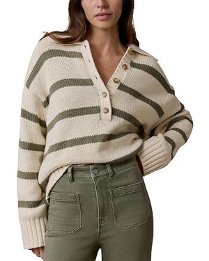 Faherty Sunwashed Polo Sweater - Green