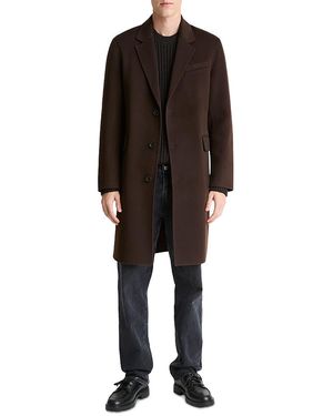 Vince Splittable Single Breasted Wool Blend Topcoat - Black