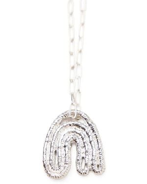 COG Leaf Pendant - White