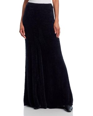 Helmut Lang Grunge Eyelash Maxi Skirt - Black
