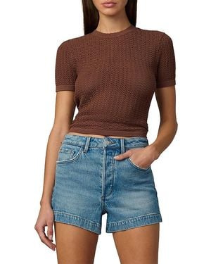 Joe's Jeans The Crochet Baby Tee - Blue