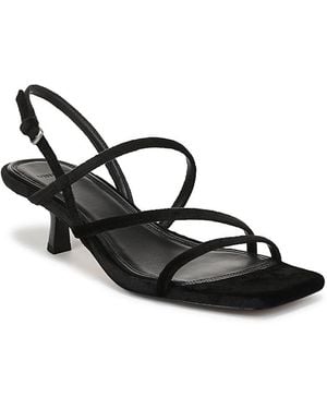 Vince Tania Velvet Sandals - Black