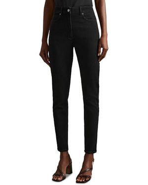 Reiss Hattie High Rise Skinny Jeans - Black